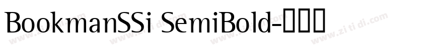 BookmanSSi SemiBold字体转换